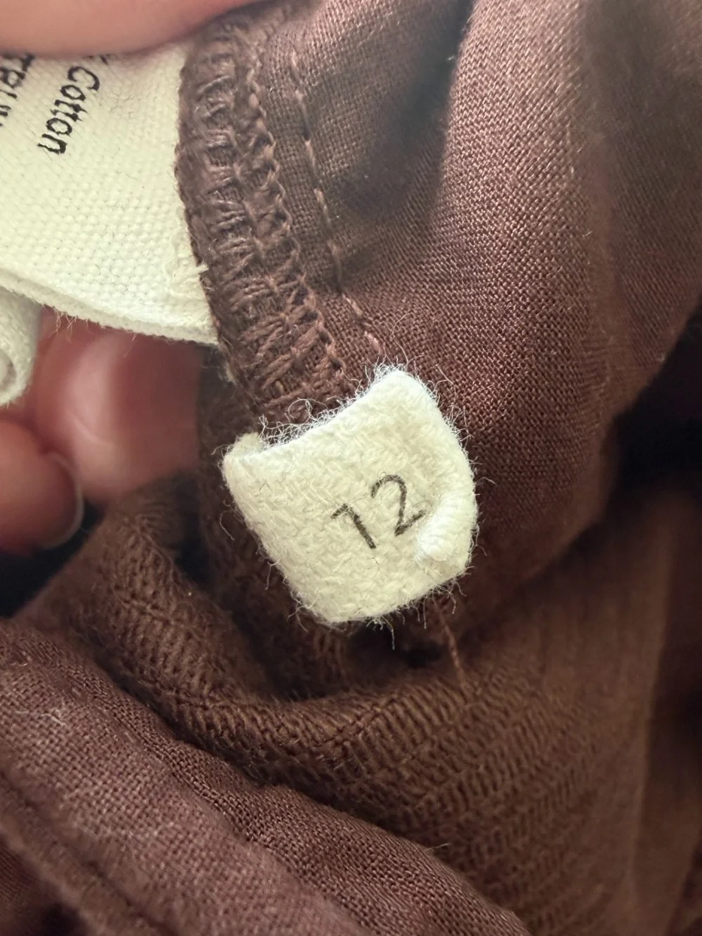 Toast Gabi Organic Pull On Cord Trouser in Chestnut Size UK 12 US 8 - Picture 11 of 11